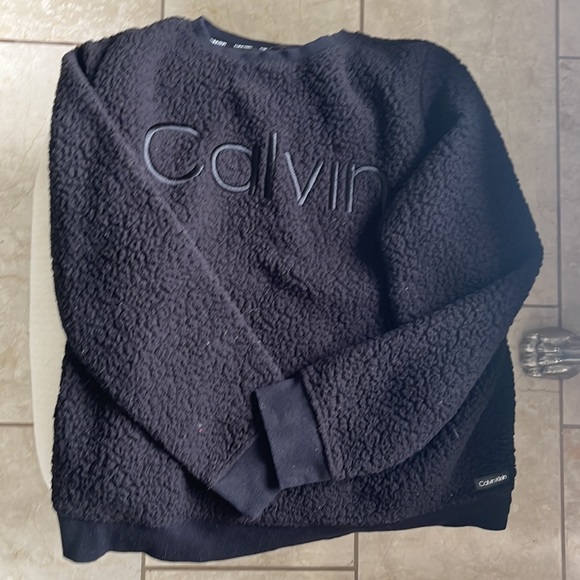 Black. Calvin Klein Sherpa - Picture 3 of 3